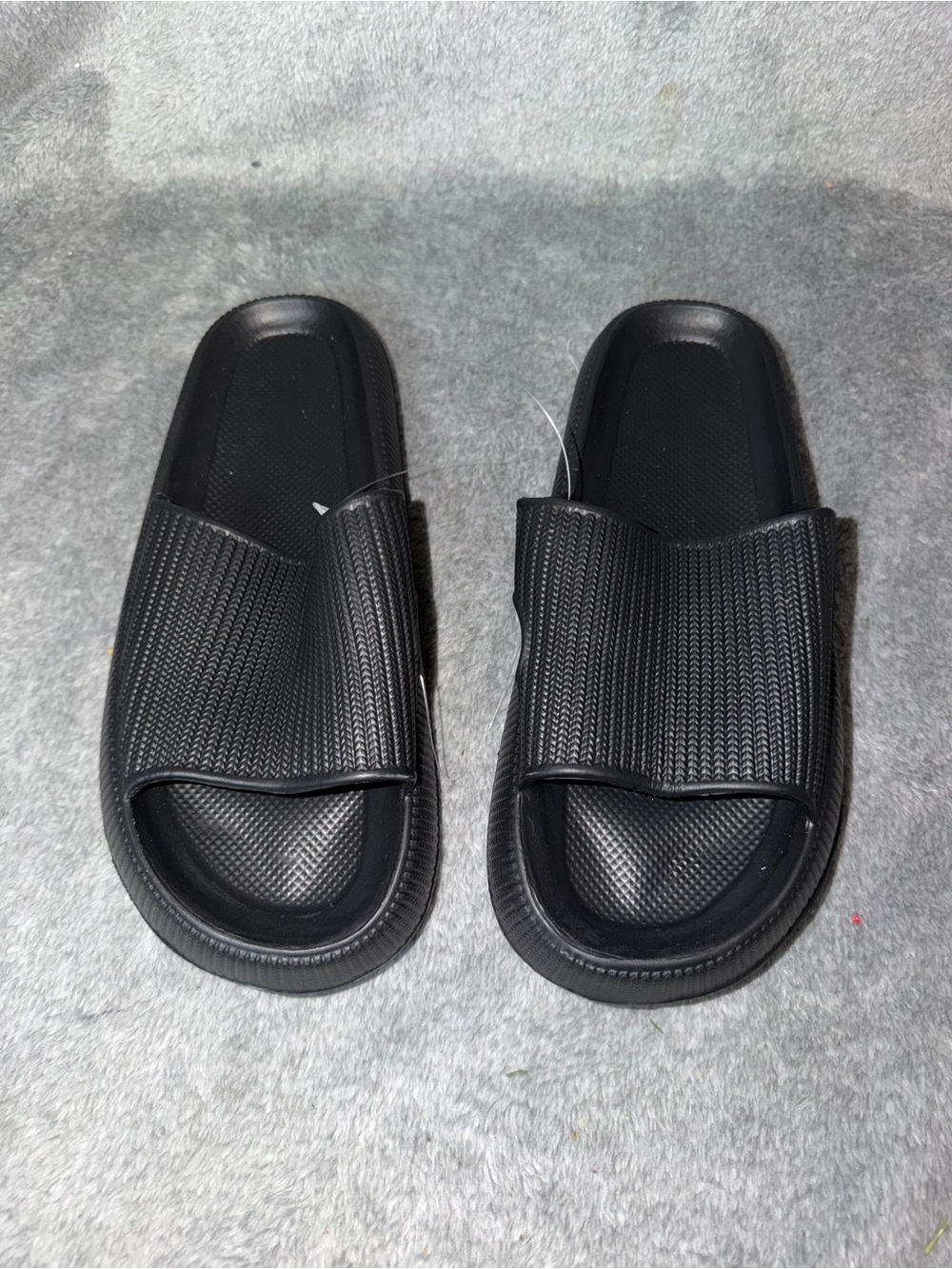 Unisex  Black Comfort Slide Sandals Shower Beach  House Slipper Size 42-43